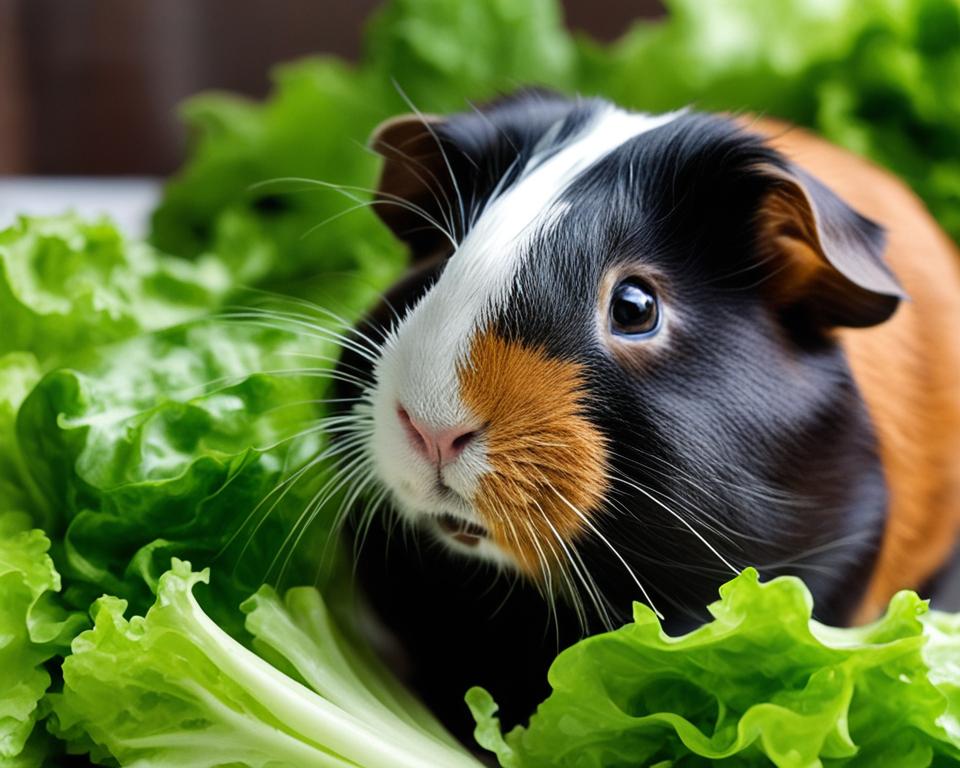 Monitoring guinea pig's reaction to lettuce leaves