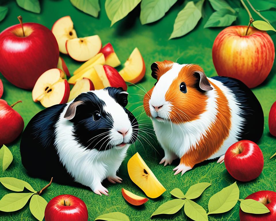 can guinea pigs eat apple peels