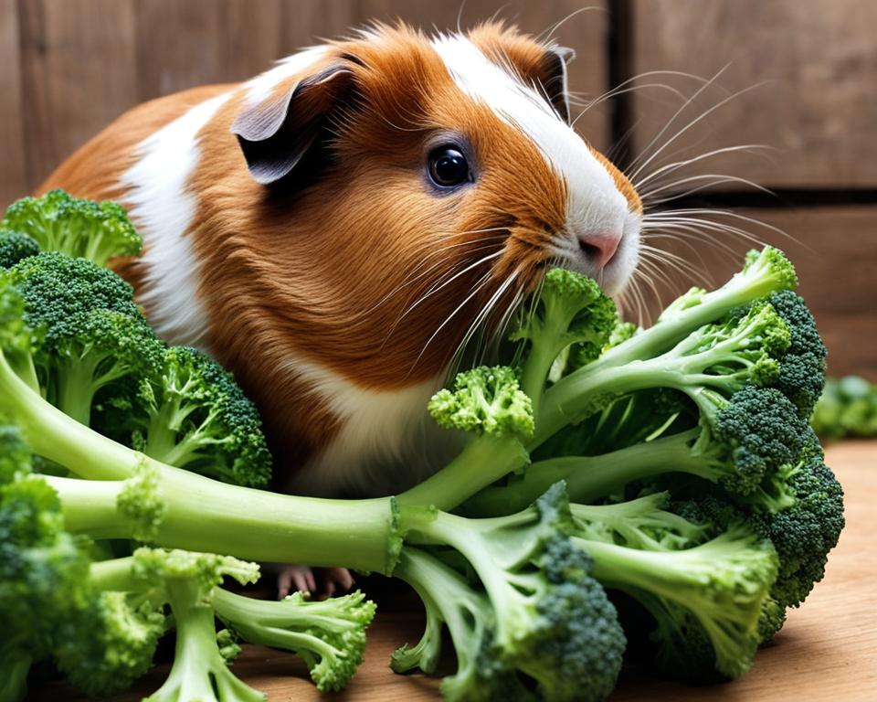 can guinea pigs eat broccoli stalks