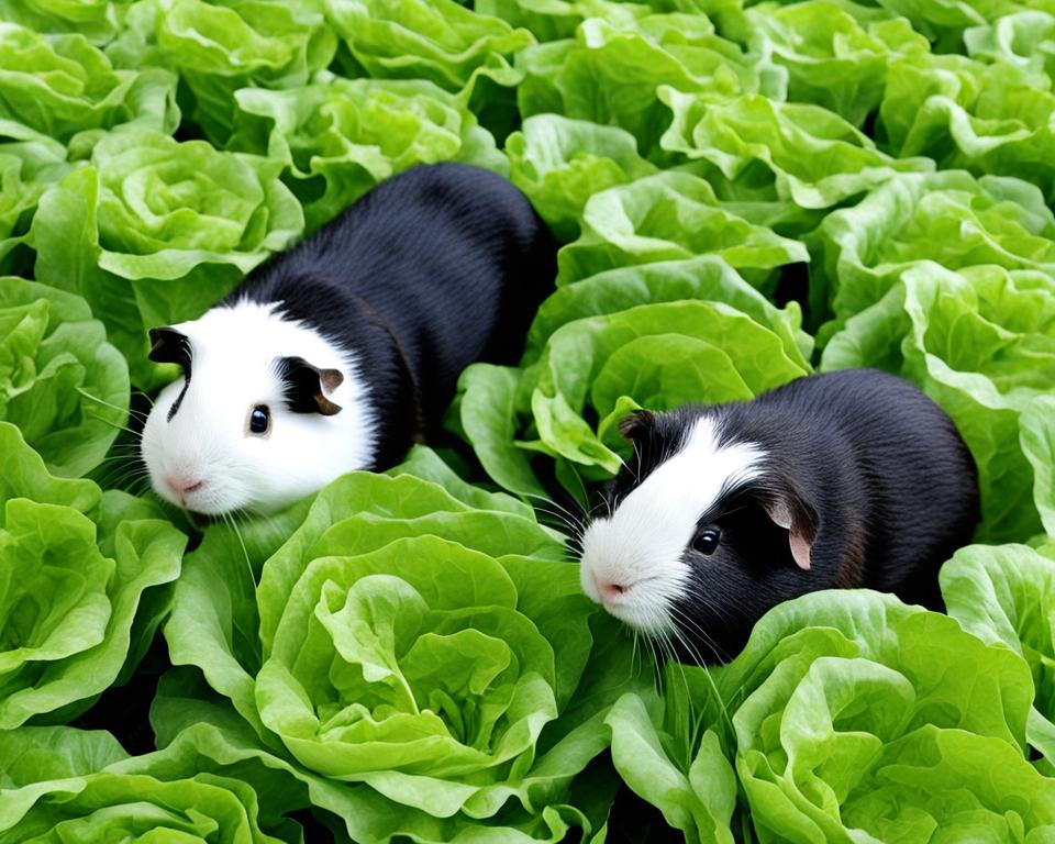 can guinea pigs eat lettuce leaves