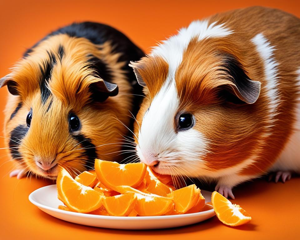 can guinea pigs eat mandarin orange peels