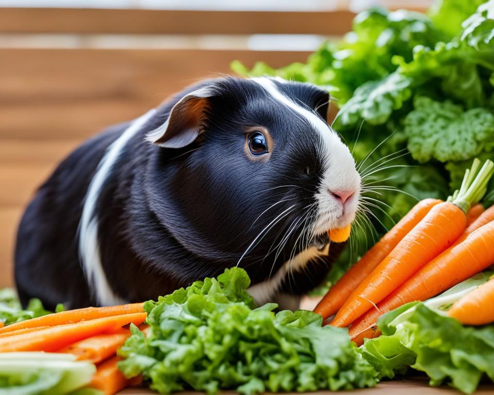 guinea pig eating carrot