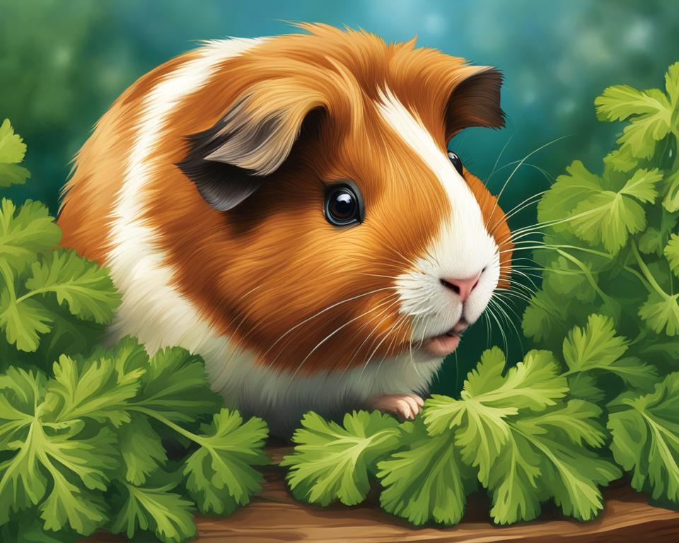 introducing parsley into guinea pig's diet