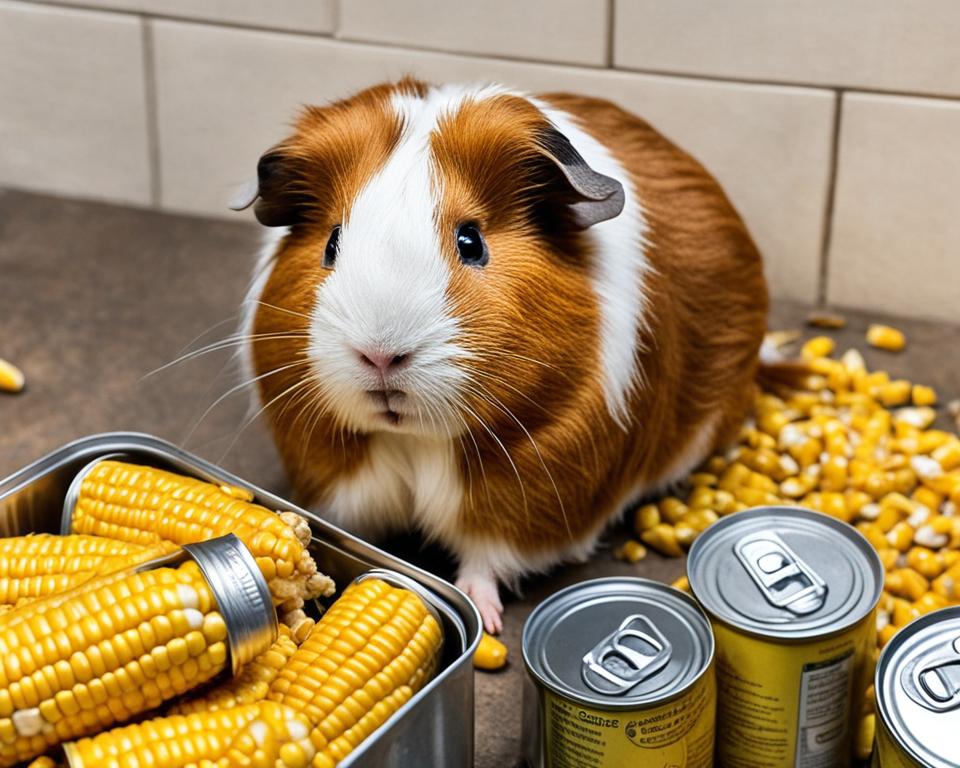 potential risks of feeding canned corn to guinea pigs
