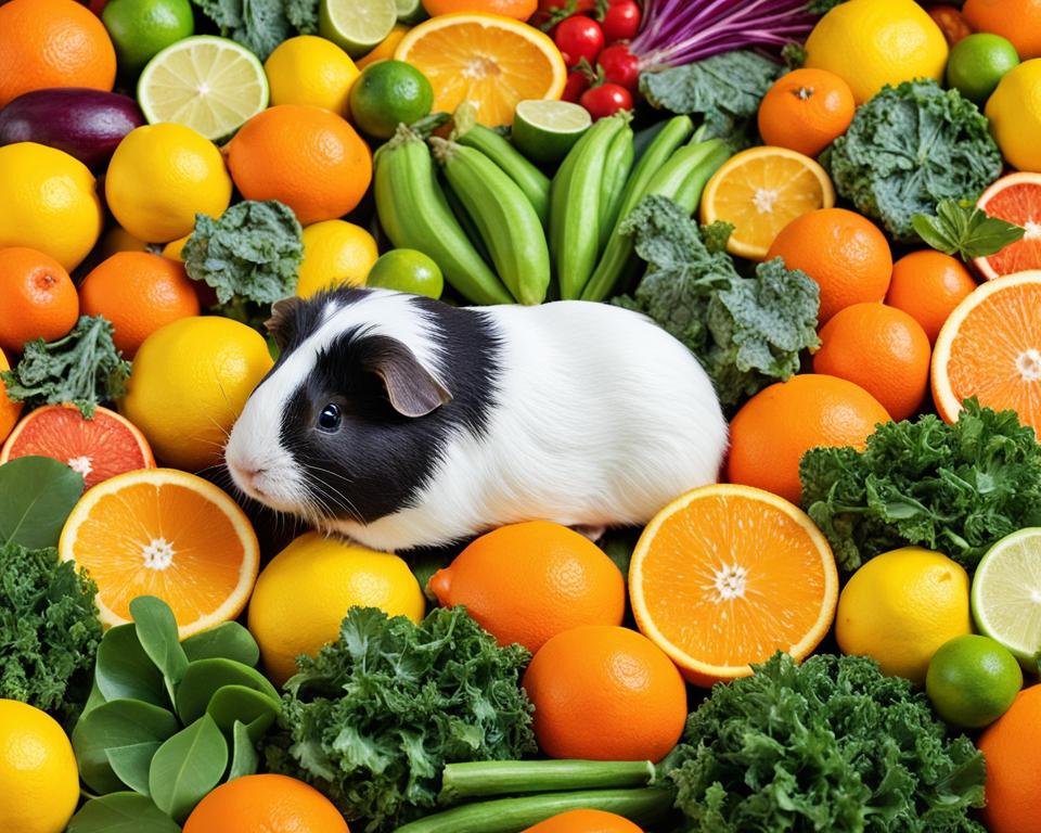 recommended citrus intake for guinea pig's diet