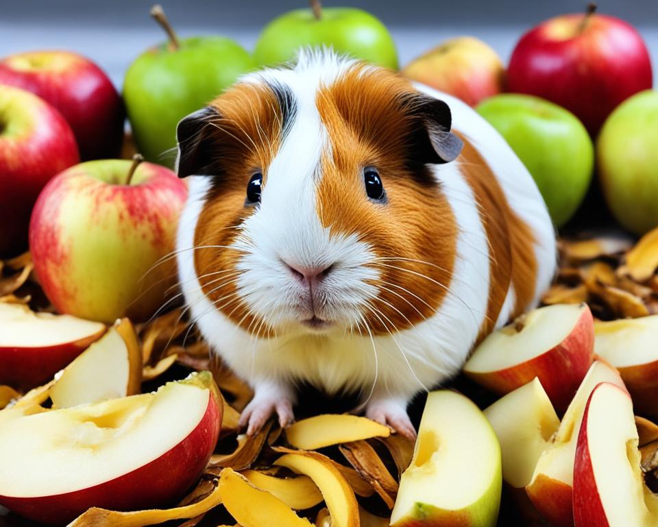safe preparation of apple peels for guinea pigs